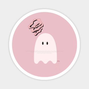 Water bubble ghostie Magnet